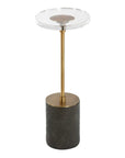 Kaufman - Crystal Accent Table - Black / Brass