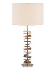 Akoa - Metal Disc Table Lamp - Brass,Gold