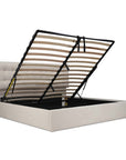 Sebastion - Queen Storage Bed - Cream