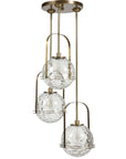 Mimas - 3 Light Cluster Pendant - Gold