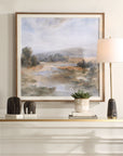 River Afternoon - Landscape Print - Light Brown