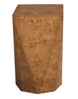 Hughes - Geometric Accent Table - Dark Brown