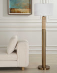 Knox - Travertine Floor Lamp