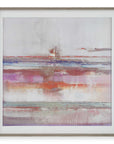Torrent - Abstract Art Framed Print - Pink