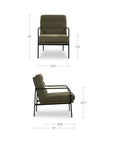 Verlaine - Chair - Olive Green