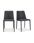 Nora - Vegan Leather Dining Chair (Set of 2) - Black