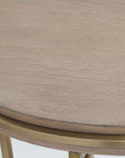 Elise - Round Brass Side Table