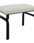 Diverge - White Shearling Small Bench