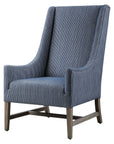 Galiot - Wingback Accent Chair - Blue
