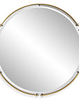 Wesley - Round Mirror - Gold