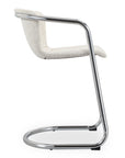 Freeman - Chrome Frame Counter Stool (Set of 2) - Blended Cream