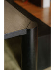 Post - Small Dining Table - Black Oak