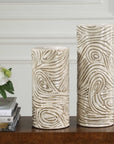 Timber - Swirl Vases (Set of 2) - Earth Tone