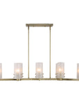 Mistie - 8 Light Linear Chandelier - Bronze