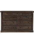 Adelaide - Wood 9 Drawer Dresser - Cocoa Brown