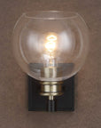 Kent - Edison 1 Light Sconce - Black