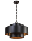 Youngstown - 4 Light Pendant - Dark Bronze