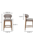 Ellie - Counter Stool - Light Brown