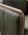 CC - Breeze Accent Chair - Dark Green / Dark Brown