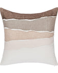 Bikram - 22" x 22" LN Pillow - Ivory / Mocha Cream