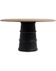Lunen - 55" Round Dining Table - Soft Reef Noir