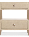 Westwood - Two-Drawer Nightstand - Beige