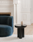 Rocca - Cement Side Table - Black