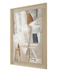Hide & Seek - Abstract Art - Black / Brown / Gray / Orange / White / Woodtone