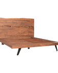 Madagascar - Queen Platform Bed - Light Brown