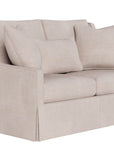 Hudson - Skirted Loveseat, Special Order - Beige
