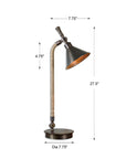 Duvall Task - Lamp - Dark Brown