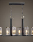 Jarsdel - 6 Light Industrial Island Light - Black
