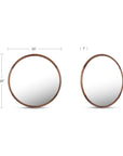 Alcott - Accent Round Mirror Small - Walnut