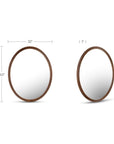 Alcott - Accent Oval Mirror - Walnut