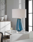 Pescara - Glass Lamp - Teal-Gray
