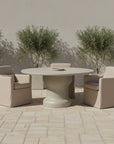 Lydia - Outdoor Slipcover Dining Chair - Light Brown