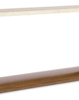 Eleana - Marble Top Console Table - Medium Wood