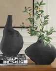 Duostacked - Vases (Set of 2) - Black