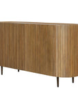 Reese - Pleated 2 Door Cabinet - Woodtone