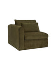 Swift - Left Arm Facing Chair - Dark Green