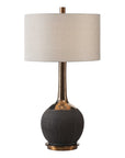 Arnav - Textured Lamp - Black