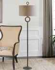 Ferro - Cast Iron Floor Lamp - Dark Brown