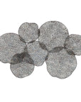 Ripley - Metal Leaf Wall Art - Pearl Silver