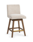 Ava - Swivel Counter Stool - Vanilla Oat