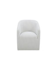 Sandy - Rolling Dining Chair - Off White