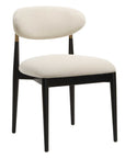 Moxie - Armless Dining Chair (Set of 2) - Black / Off White