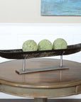 River Boat - Sculpture - Black