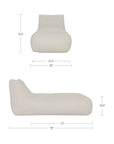 Lirio - Chaise - White