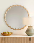 Cerrito - Round Mirror - Burnished Ivory