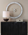 Ivory Halo - Minimalist Wall Clock - Gold / White